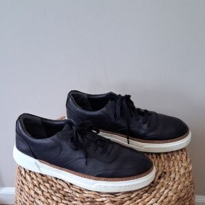 Allen Edmonds Mens Burke Black Leather Athleisure/Casual/Preppy Sneakers 10.5 3E